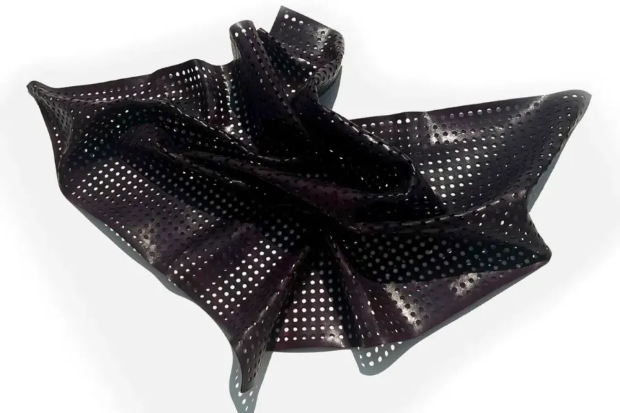 Hand-dyed leather sculptures (Meera Dureja)